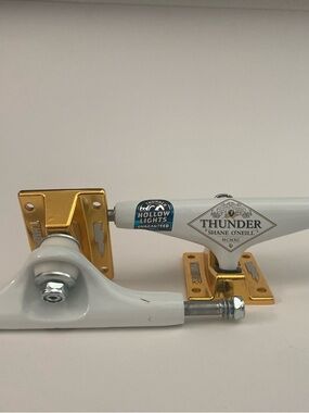 Shane O'Neill White & Gold Skateboard Trucks